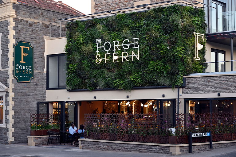 The Forge and Fern Entrance